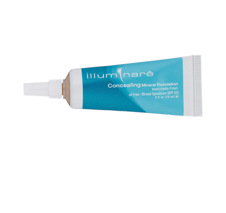 Illuminare Concealing Mineral Foundation  “Semi-Matte” Sunscreen Mineral Makeup- Broad Spectrum SPF 20